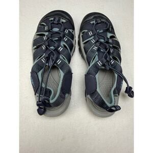 KEEN Sandals Womens 8.5 Navy Sport Outdoor Water Hiking Fisherman Closed Toe